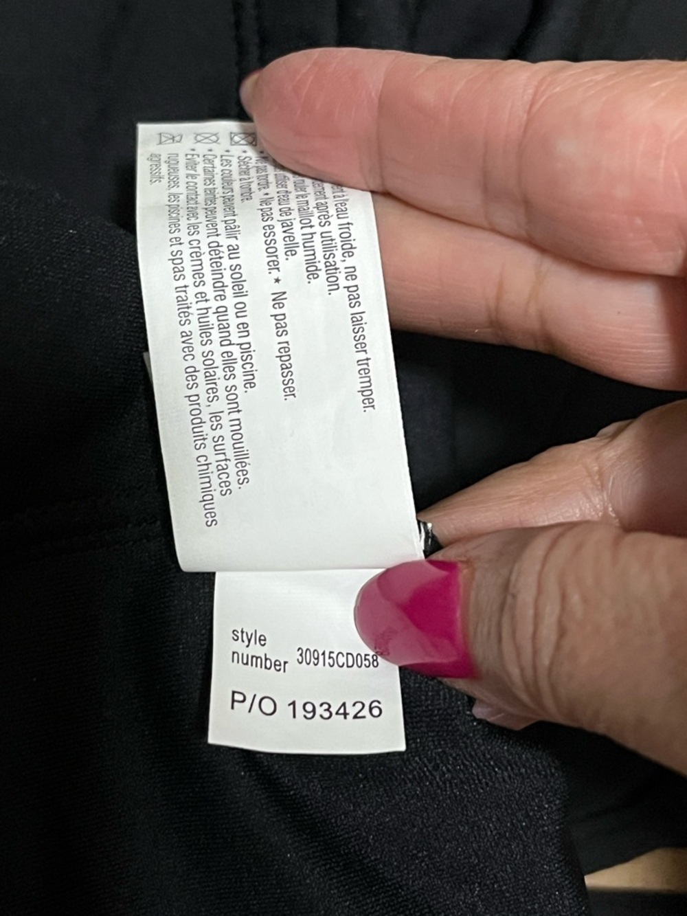 Seafolly Black Tankini Top Strappy V-Neck Built-In Bra NWT Size 6 - Picture 6 of 11